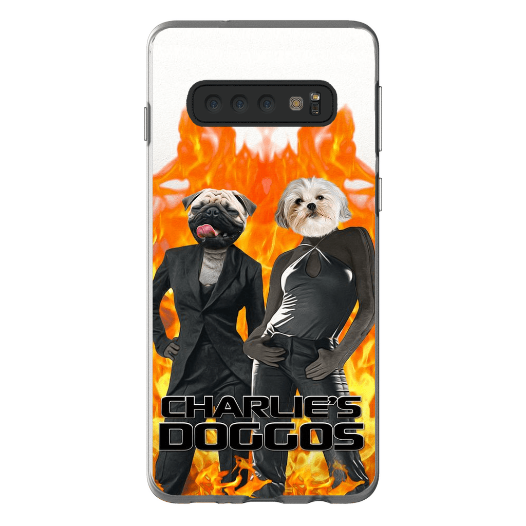 Funda personalizada para teléfono con 2 mascotas &#39;Charlie&#39;s Doggos&#39;