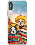 '2 Amigos' Funda personalizada para teléfono con 2 mascotas