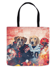 Bolsa de tela personalizada para 2 mascotas 'Cleveland Doggos'