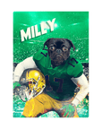 Lienzo personalizado para mascotas 'Notre Dame Doggos'