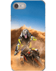 Funda para móvil personalizada 'El piloto de motocross'