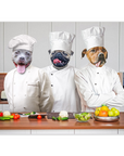 Póster personalizado de 3 mascotas 'The Chefs'