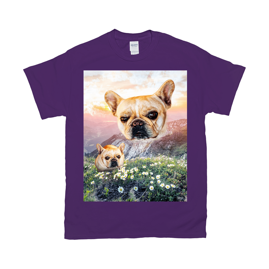 Camiseta personalizada para mascotas &#39;Majestic Mountain Valley&#39; 