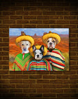 Póster personalizado de 3 mascotas '3 Amigos'