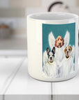 Taza personalizada con 3 mascotas '3 Ángeles'