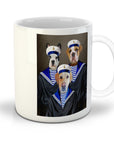 Taza personalizada con 3 mascotas 'Los Marineros'