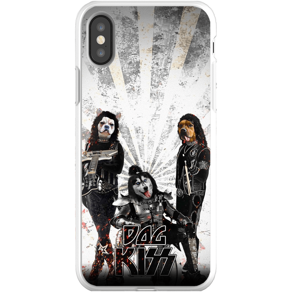 Funda personalizada para teléfono con 3 mascotas &#39;Kiss Doggos&#39;