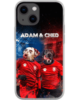 Funda personalizada para teléfono con 2 mascotas 'Czech Doggos'