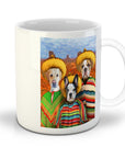 Taza personalizada con 3 mascotas '3 Amigos'