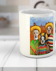 Taza personalizada con 3 mascotas '3 Amigos'