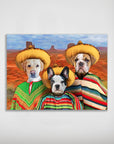 Póster personalizado de 3 mascotas '3 Amigos'