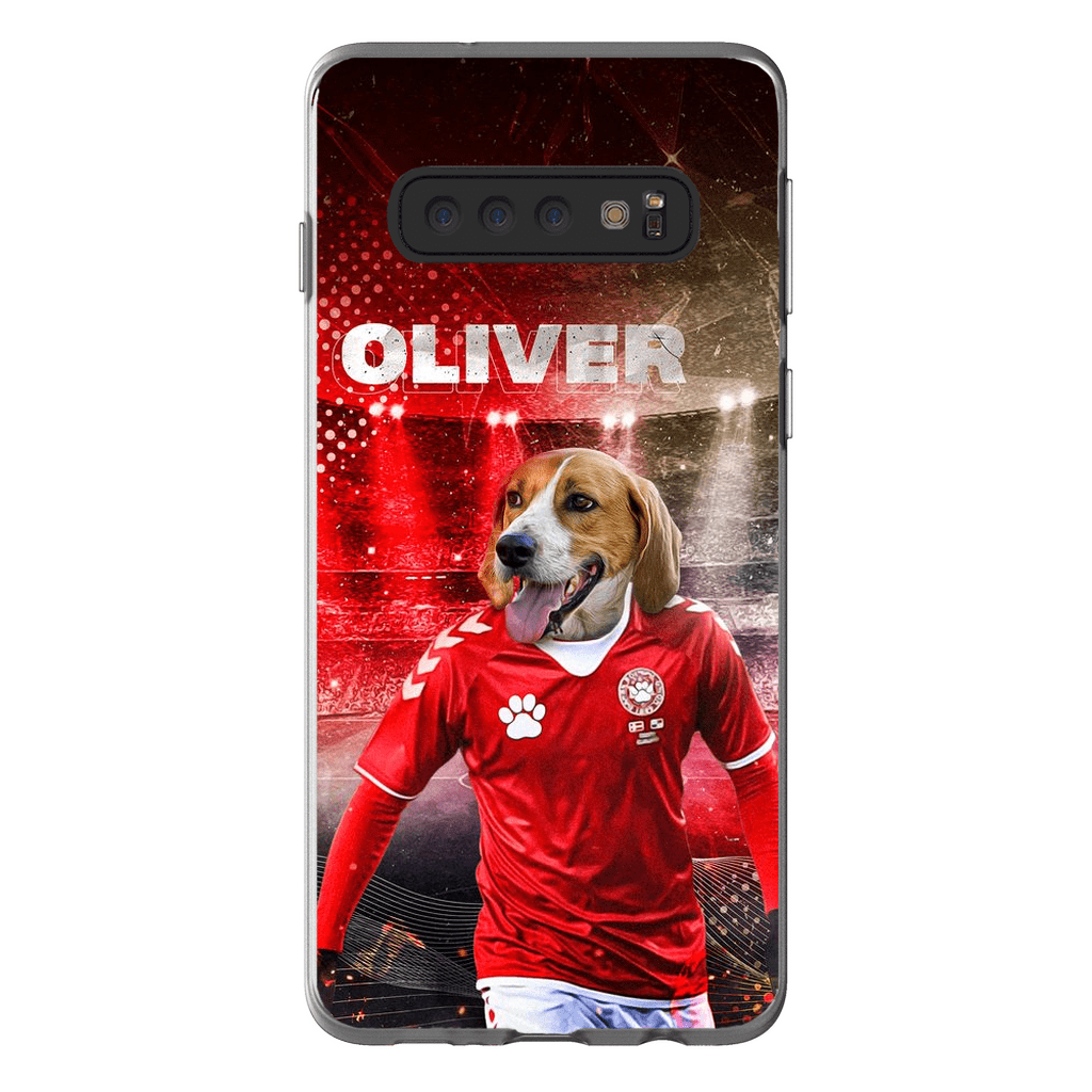 Funda para móvil personalizada &#39;Dinamarca Doggos Soccer&#39;