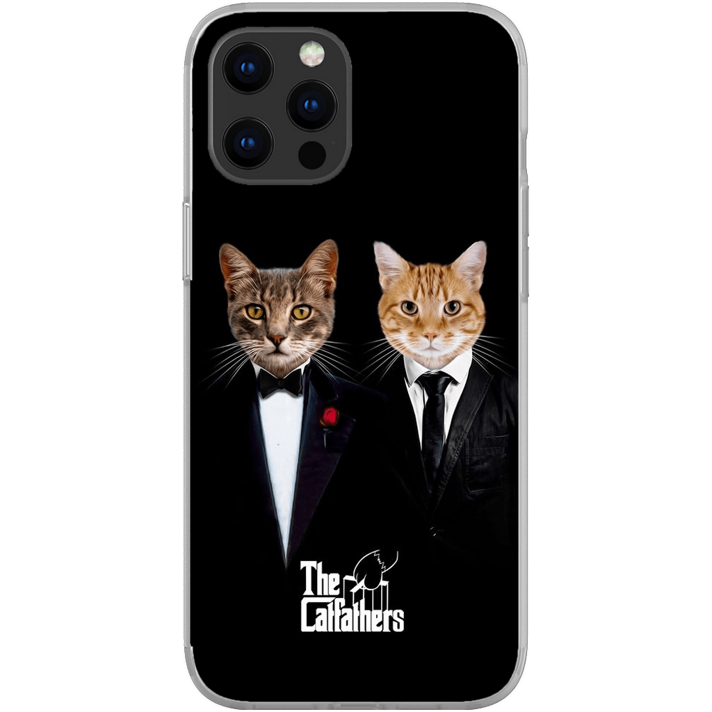 Funda personalizada para teléfono con 2 mascotas &#39;The Catfathers&#39;