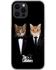 Funda personalizada para teléfono con 2 mascotas 'The Catfathers'