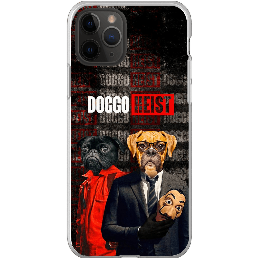 Funda personalizada para teléfono con 2 mascotas &#39;Doggo Heist&#39;