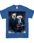 Camiseta personalizada para 2 mascotas 'AC/Doggos'