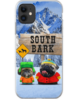 Funda personalizada para teléfono con 2 mascotas 'South Bark'