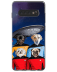 'Doggo-Trek' Funda personalizada para teléfono con 4 mascotas