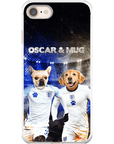 Funda personalizada para teléfono con 2 mascotas 'England Doggos'