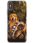 Funda personalizada para teléfono con 2 mascotas 'Chewdogga &amp; Dogg-E-Wok'