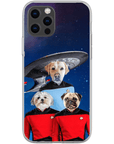 'Doggo-Trek' Funda personalizada para teléfono con 3 mascotas