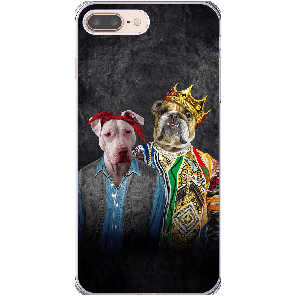 Funda personalizada para teléfono con 2 mascotas &#39;2Paw And Notorious DOG&#39;