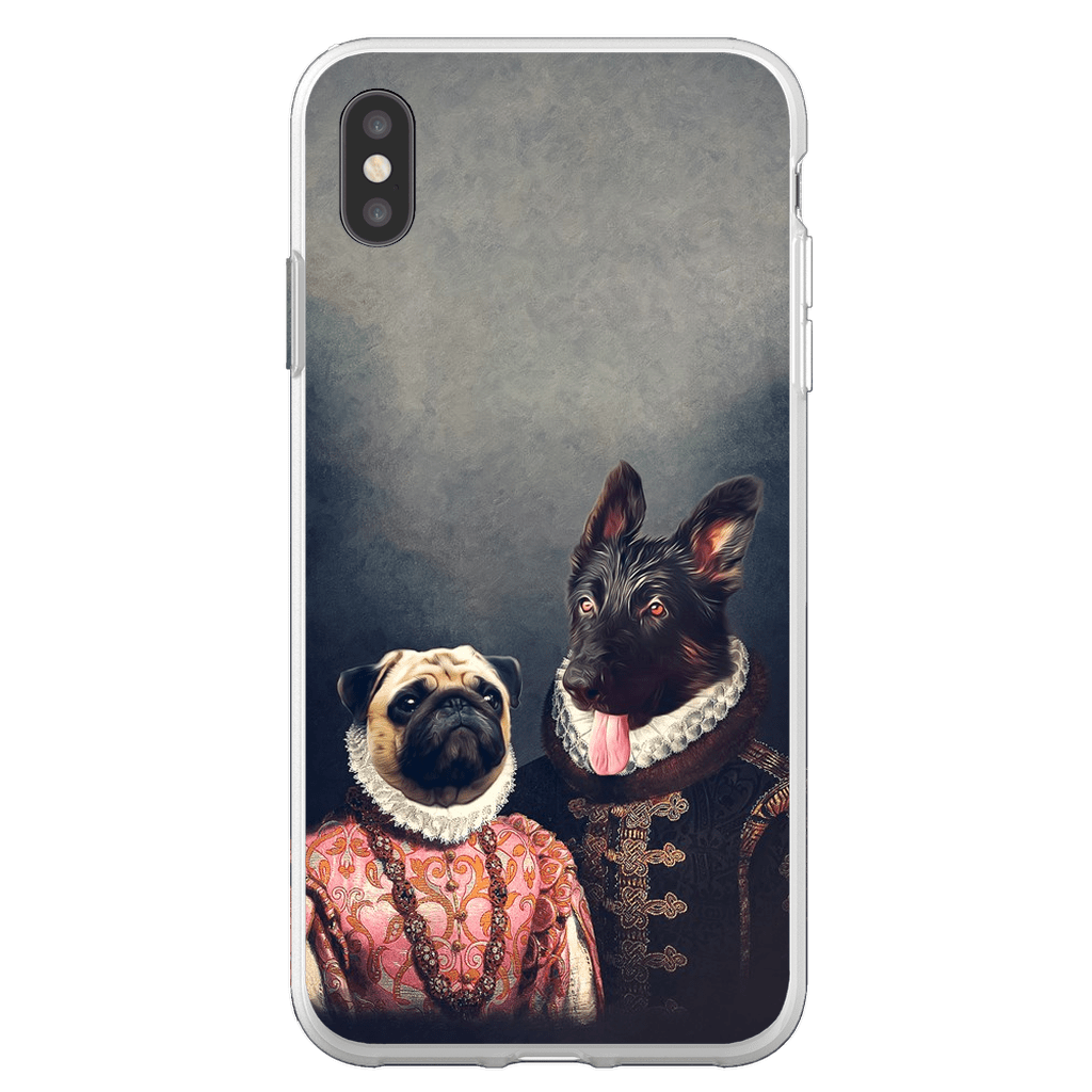 Funda personalizada para teléfono con 2 mascotas &#39;Duque y Archiduquesa&#39;