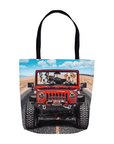 Bolsa de mano personalizada para 3 mascotas 'The Yeep Cruisers'