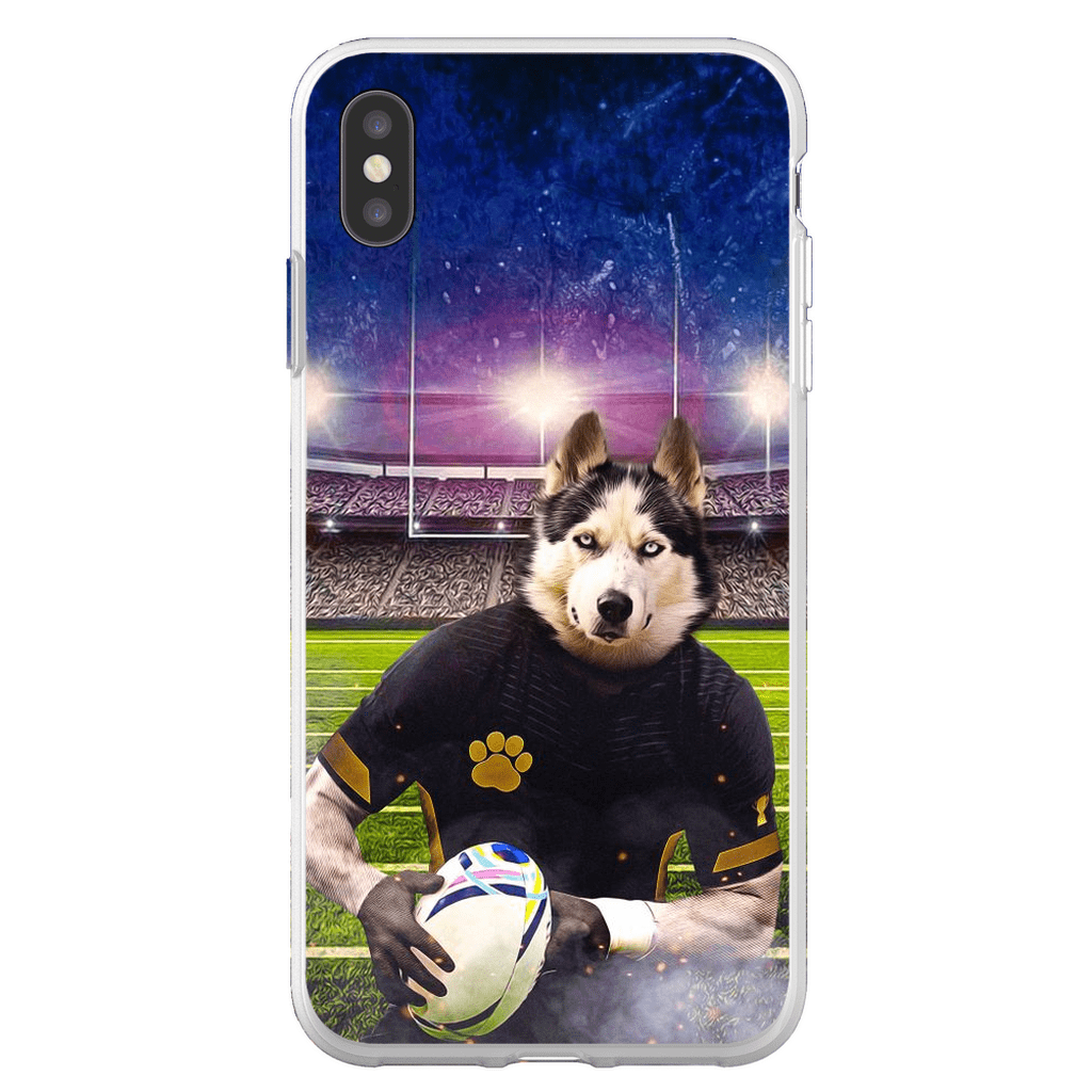 Funda para móvil personalizada &#39;El jugador de rugby&#39;