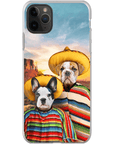 '2 Amigos' Funda personalizada para teléfono con 2 mascotas