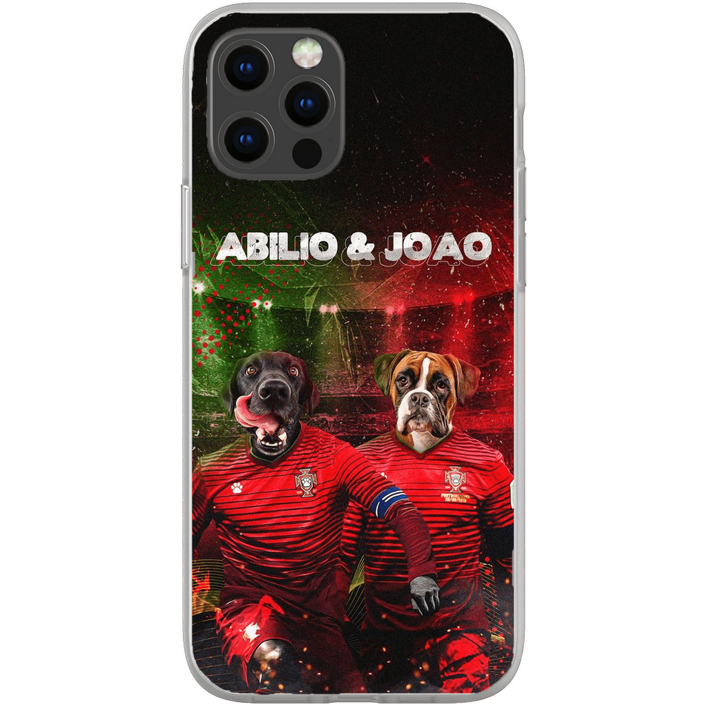 &#39;Portugal Doggos&#39; Funda personalizada para teléfono con 2 mascotas