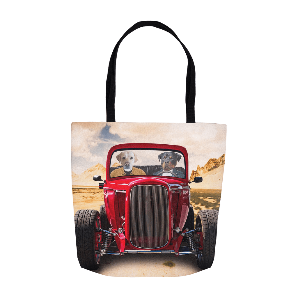 Bolsa de mano personalizada para 2 mascotas &#39;The Hot Rod&#39;