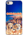 Funda personalizada para teléfono con 2 mascotas 'Doggos Of Chicago'