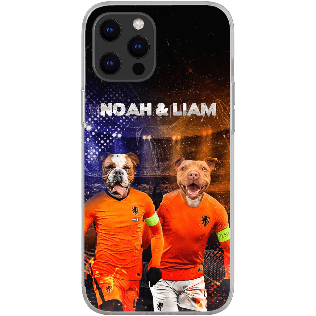 Funda personalizada para teléfono con 2 mascotas &#39;Holland Doggos&#39;