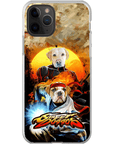 Funda personalizada para teléfono con 2 mascotas 'Street Doggos'