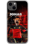 Funda para móvil personalizada 'Belgium Doggos Soccer'