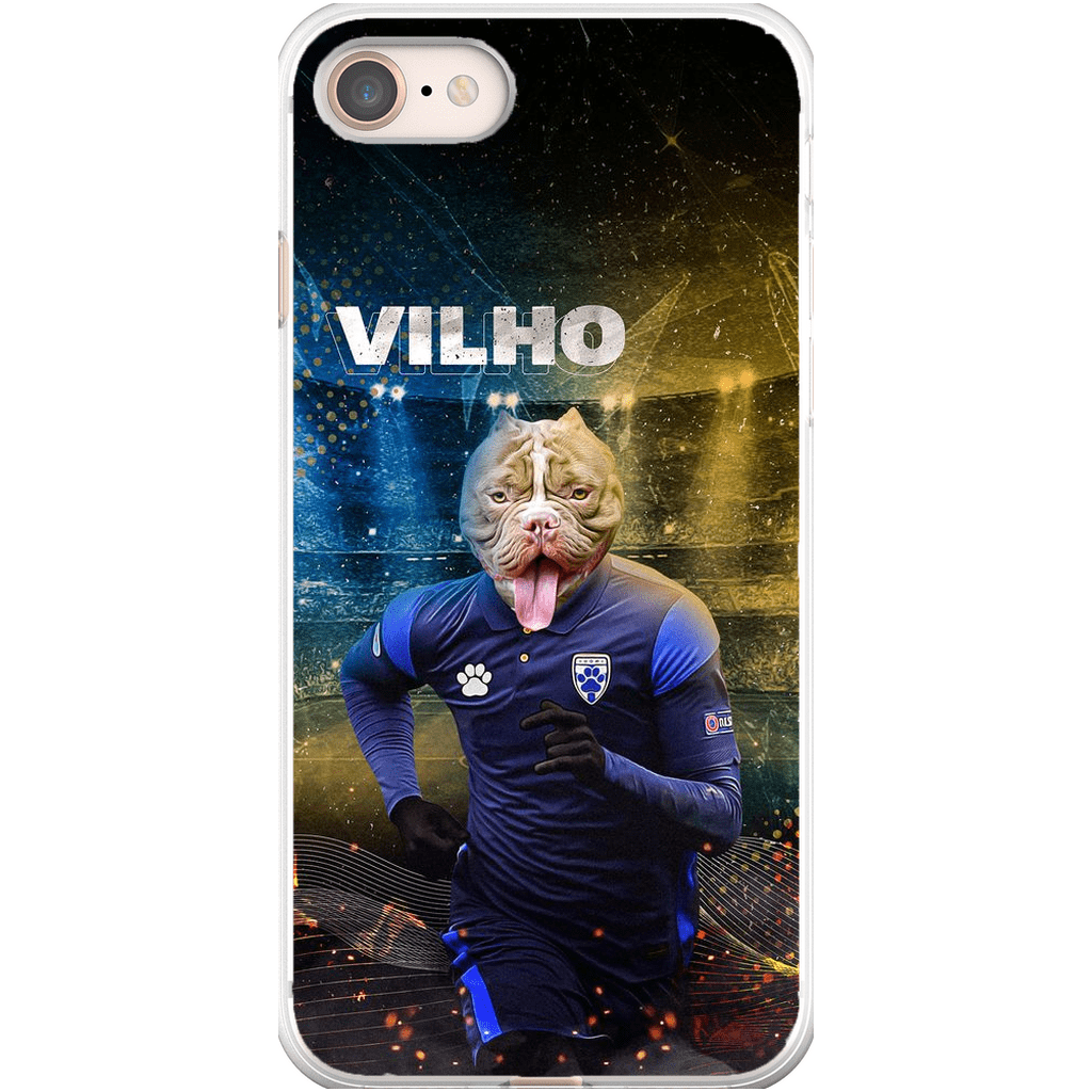 Funda para móvil personalizada &#39;Finland Doggos Soccer&#39;