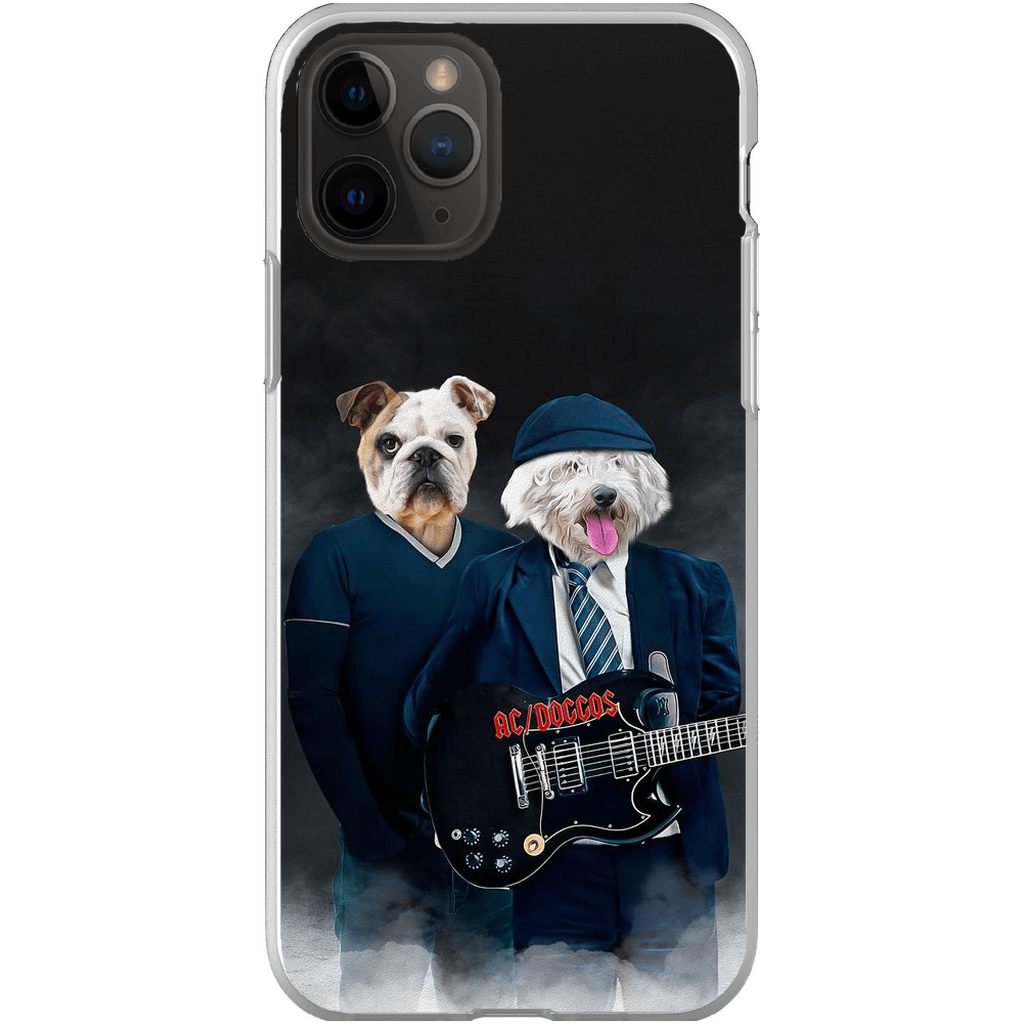 Funda personalizada para teléfono con 2 mascotas &#39;AC/Doggos&#39;