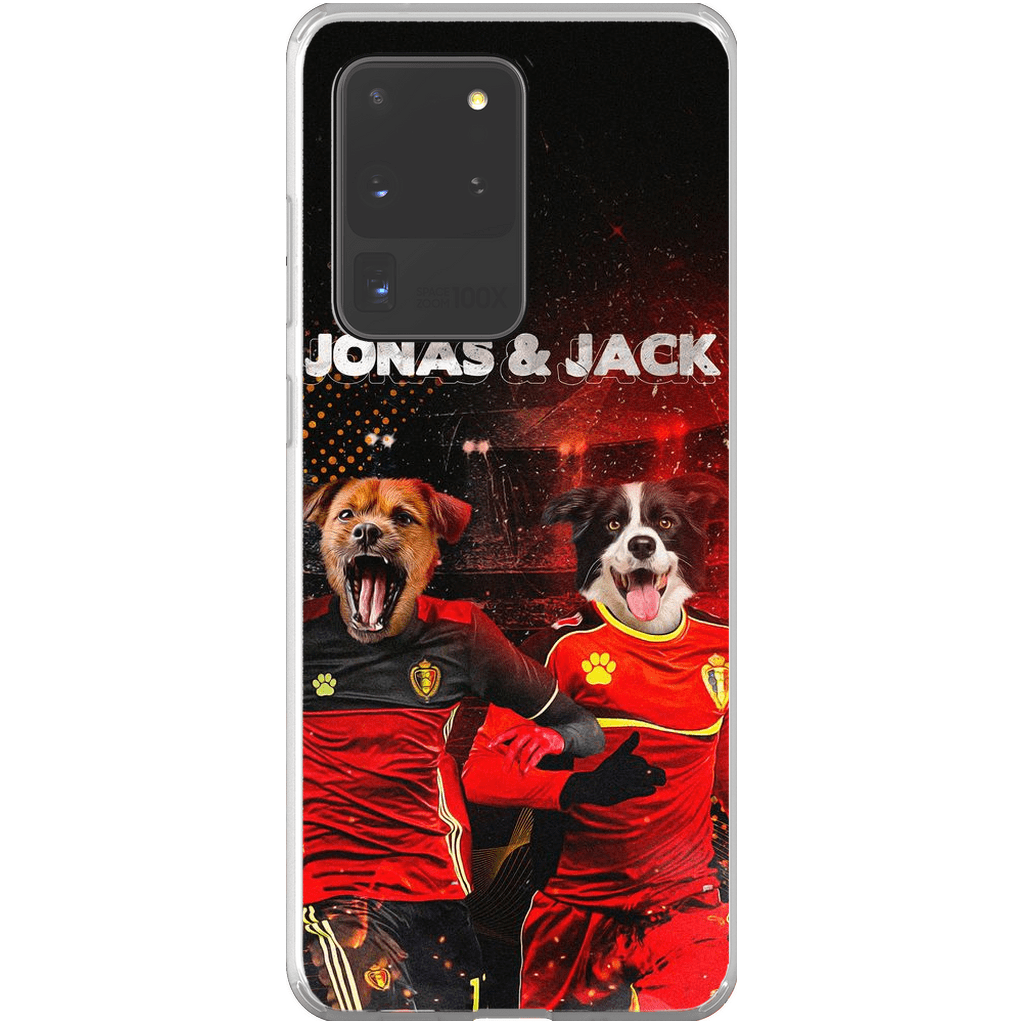 Funda personalizada para teléfono con 2 mascotas &#39;Belgium Doggos&#39;