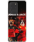 Funda personalizada para teléfono con 2 mascotas 'Belgium Doggos'