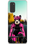 Funda para móvil personalizada 'La ciclista femenina'