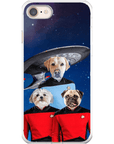 'Doggo-Trek' Funda personalizada para teléfono con 3 mascotas