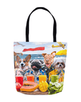 Bolsa de mano personalizada para 4 mascotas 'The Beach Dogs'