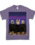 Camiseta personalizada con 3 mascotas 'Humps in the City'