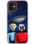 Funda personalizada para teléfono con 2 mascotas 'Doggo-Trek'