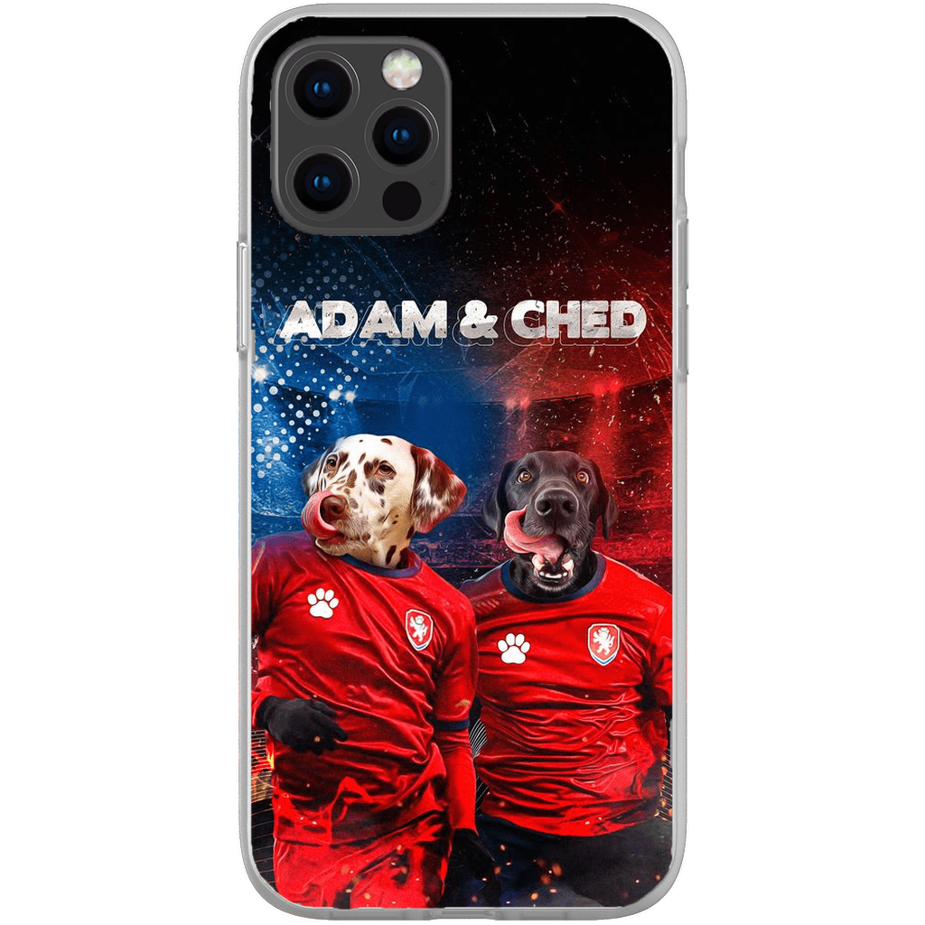 Funda personalizada para teléfono con 2 mascotas &#39;Czech Doggos&#39;