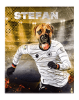 Lienzo personalizado para mascotas 'Alemania Doggos Soccer'