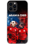 Funda personalizada para teléfono con 2 mascotas 'Czech Doggos'