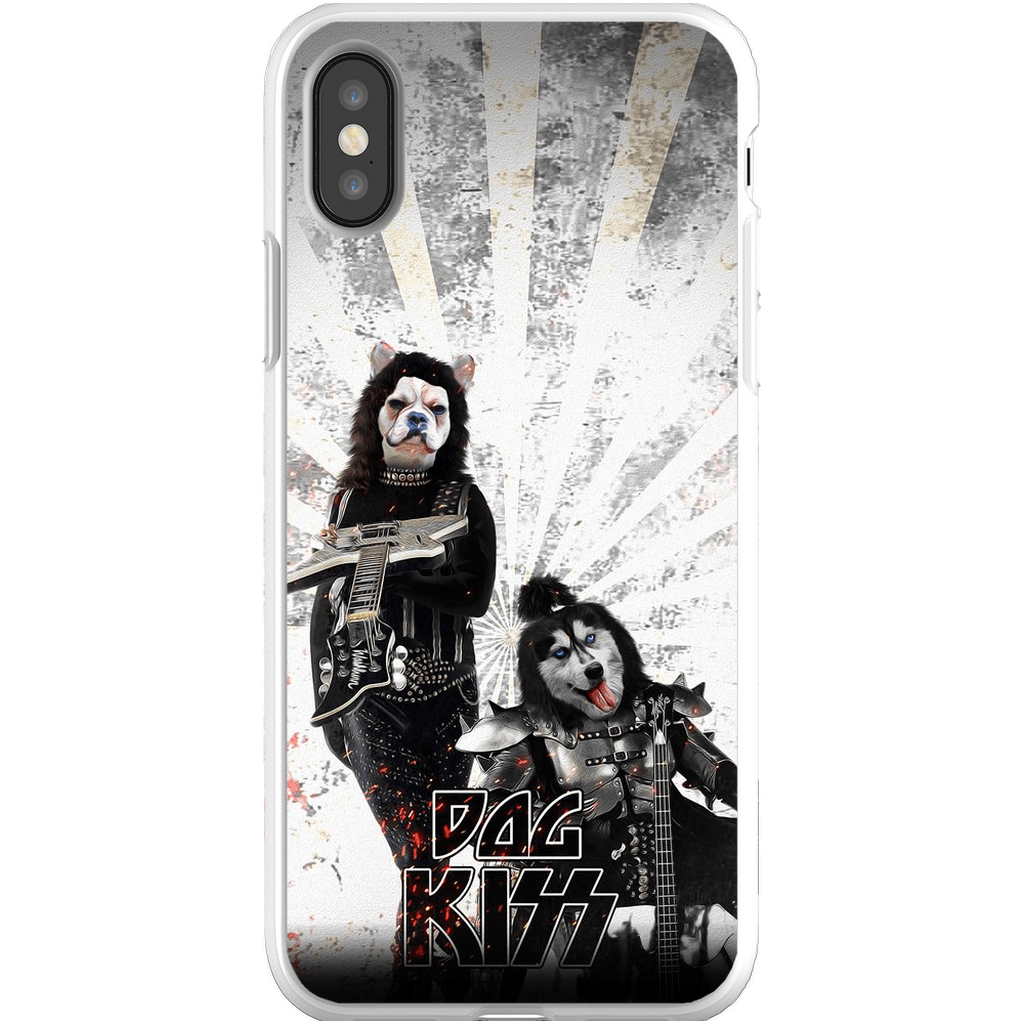 Funda personalizada para teléfono con 2 mascotas &#39;Kiss Doggos&#39;