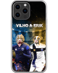 Funda personalizada para teléfono con 2 mascotas 'Finland Doggos'